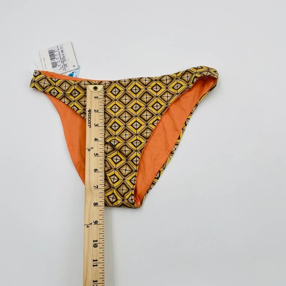 La Perla Tan Studio Geometric Orange Reversible Bottom Us 6 Eu 40 Bikini Bottom - Picture 5 of 12